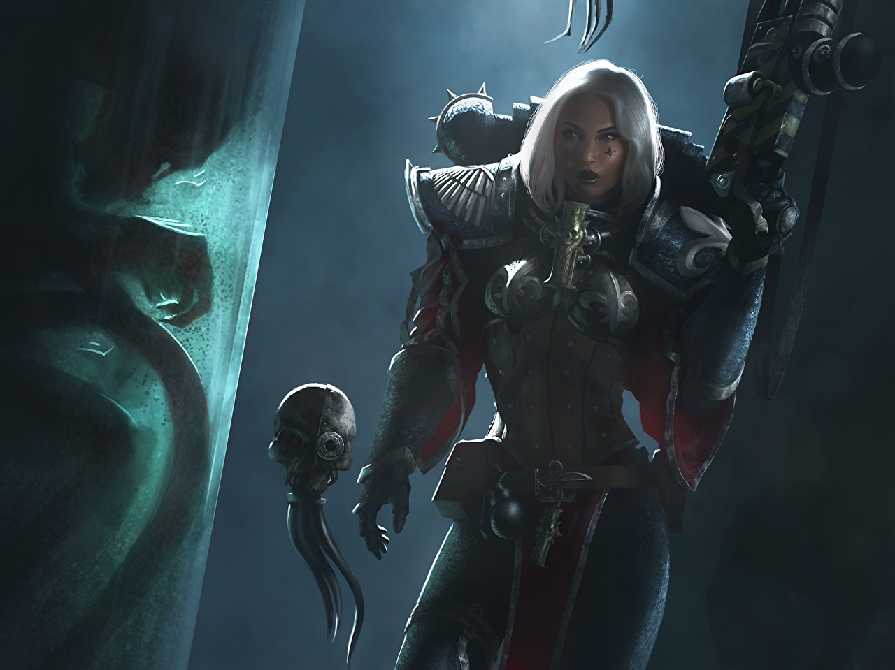 Warhammer 40k Sisters Of Battle Art , HD Wallpaper & Backgrounds