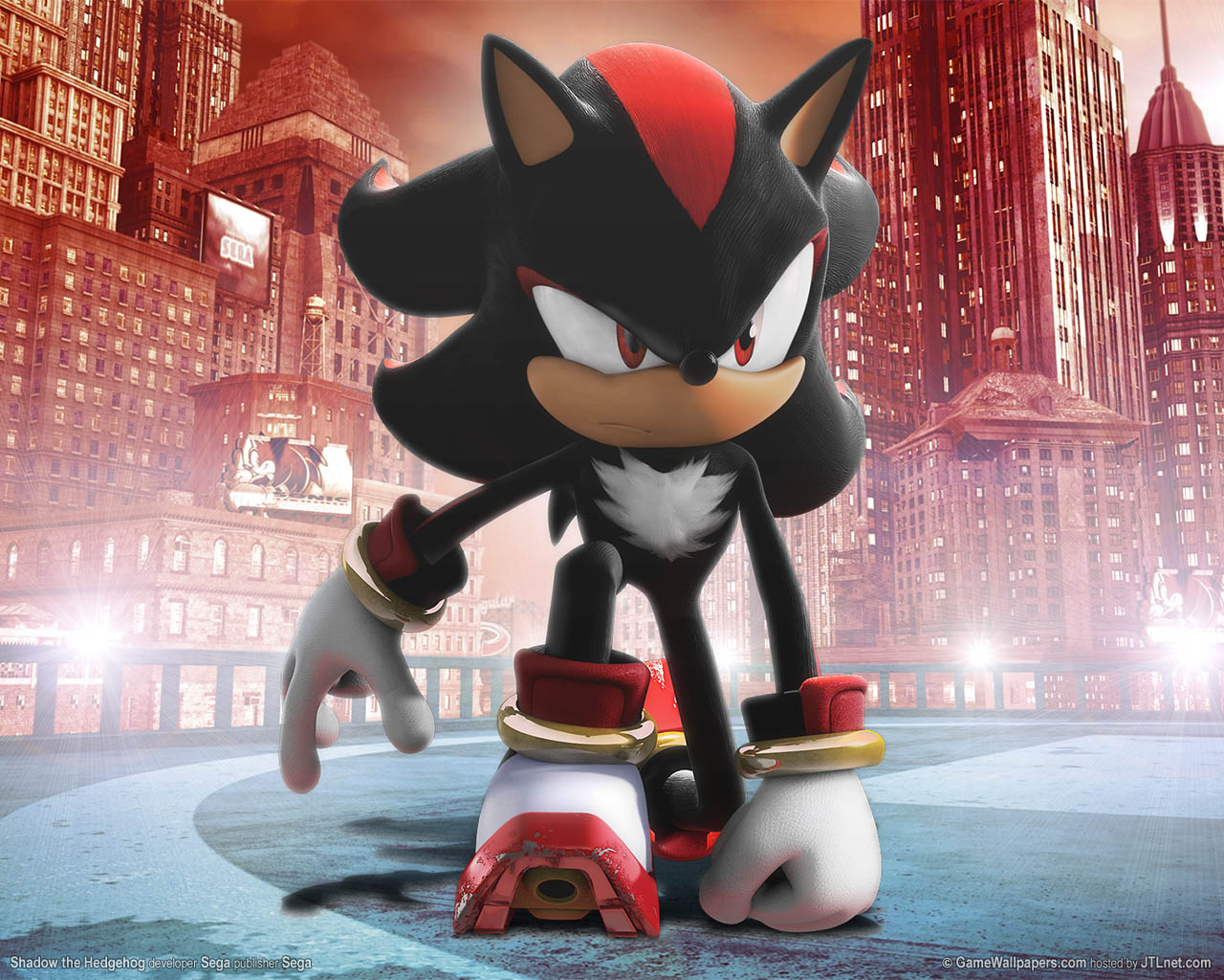 Sonic And Shadow Wallpaper - Shadow The Hedgehog Art , HD Wallpaper & Backgrounds
