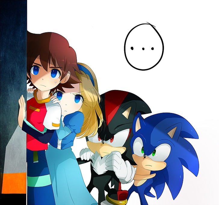 Sonic, Sonic The Hedgehog, Shadow The Hedgehog, Mask, - Sonic Shadow And Maria , HD Wallpaper & Backgrounds