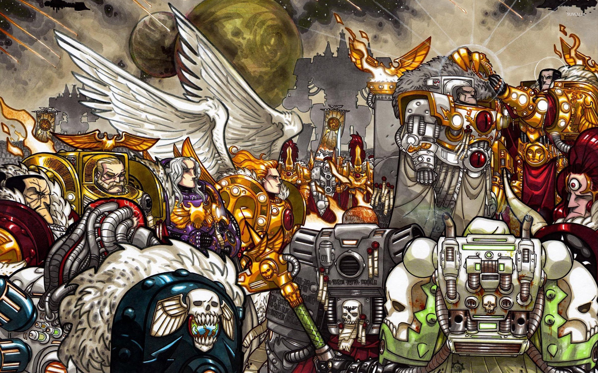 Warhammer 40000 , HD Wallpaper & Backgrounds