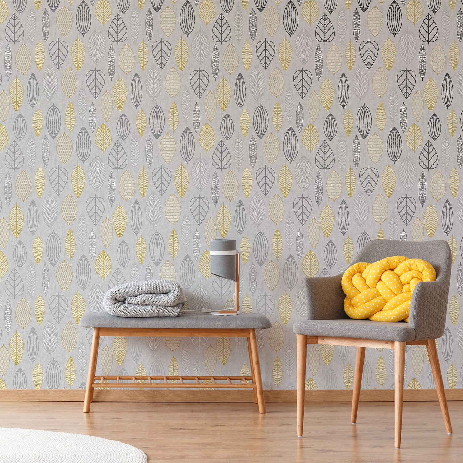 Superfresco Scandi Leaf Yellow , HD Wallpaper & Backgrounds