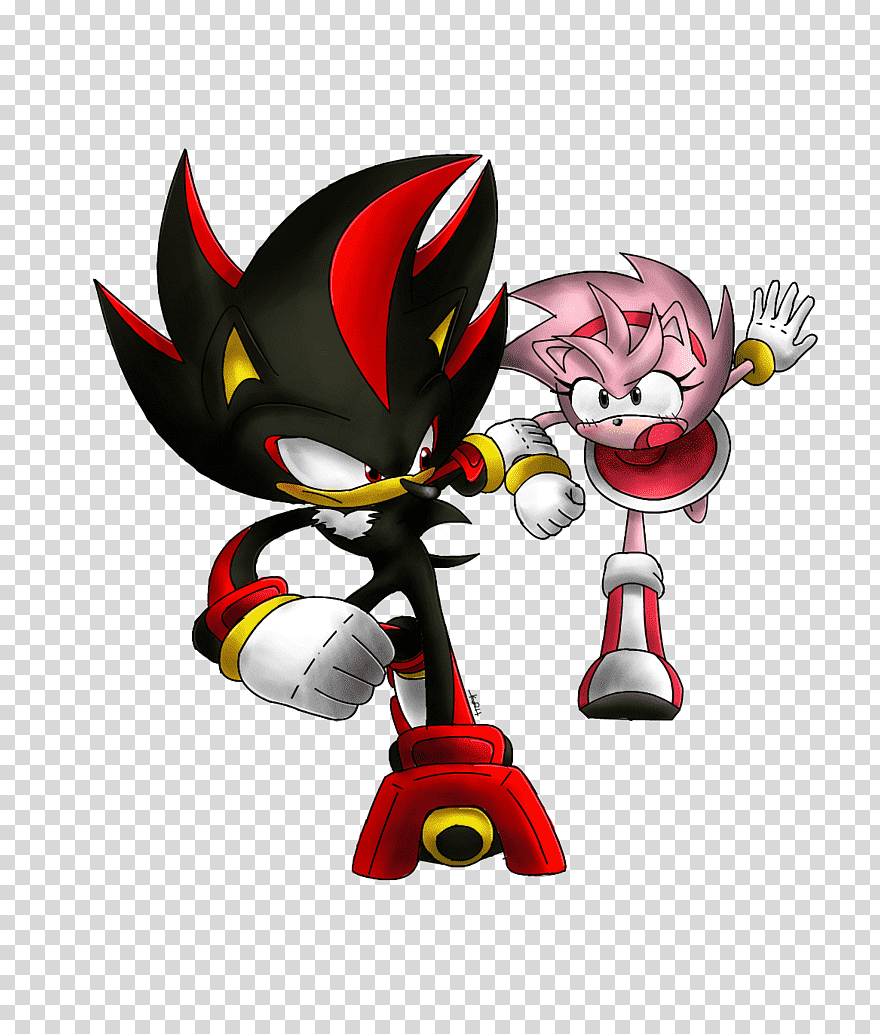 Amy Rose Shadow The Hedgehog Knuckles The Echidna, - Deviantart Amy Rose And Shadow , HD Wallpaper & Backgrounds