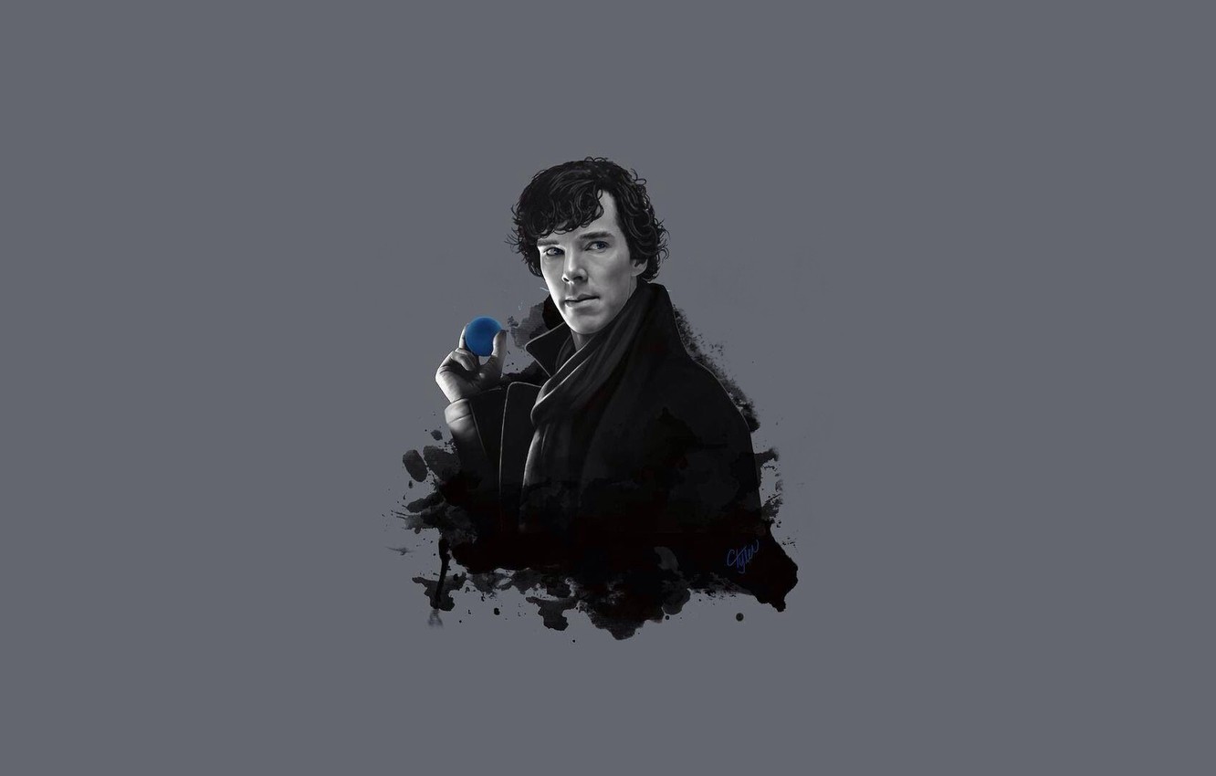 Photo Wallpaper Sherlock Holmes, Benedict Cumberbatch, - Sherlock , HD Wallpaper & Backgrounds