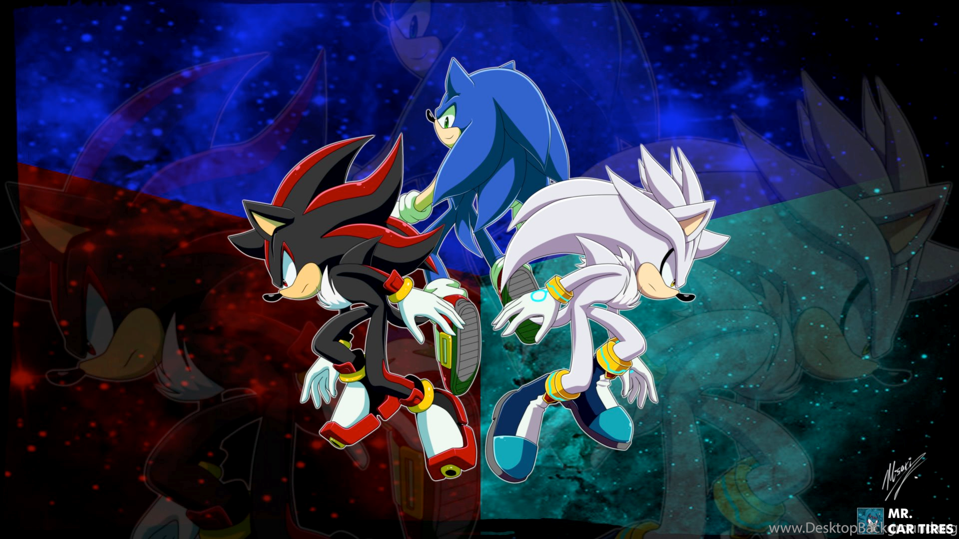 Sonic Shadow And Silver The Hedgehog , HD Wallpaper & Backgrounds