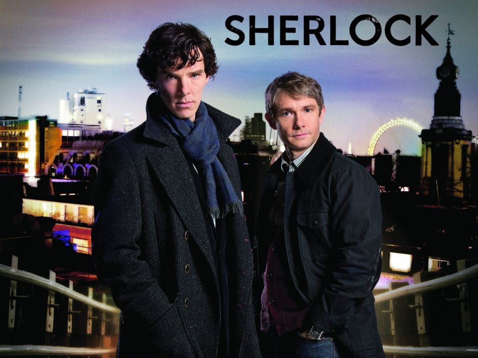 Sherlock Holmes Benedict Cumberbatch Martin Freeman - Sherlock Benedict Cumberbatch Martin Freeman , HD Wallpaper & Backgrounds