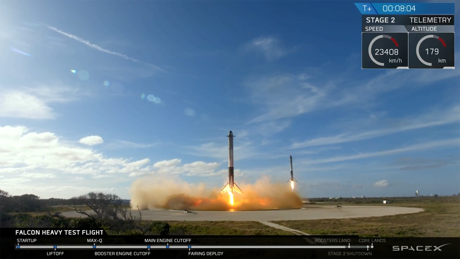 Falcon Heavy Boosters Landing , HD Wallpaper & Backgrounds
