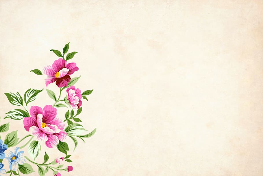 Blooming Flowers, Background, Floral, Border, Garden - Floral Border Background Hd , HD Wallpaper & Backgrounds