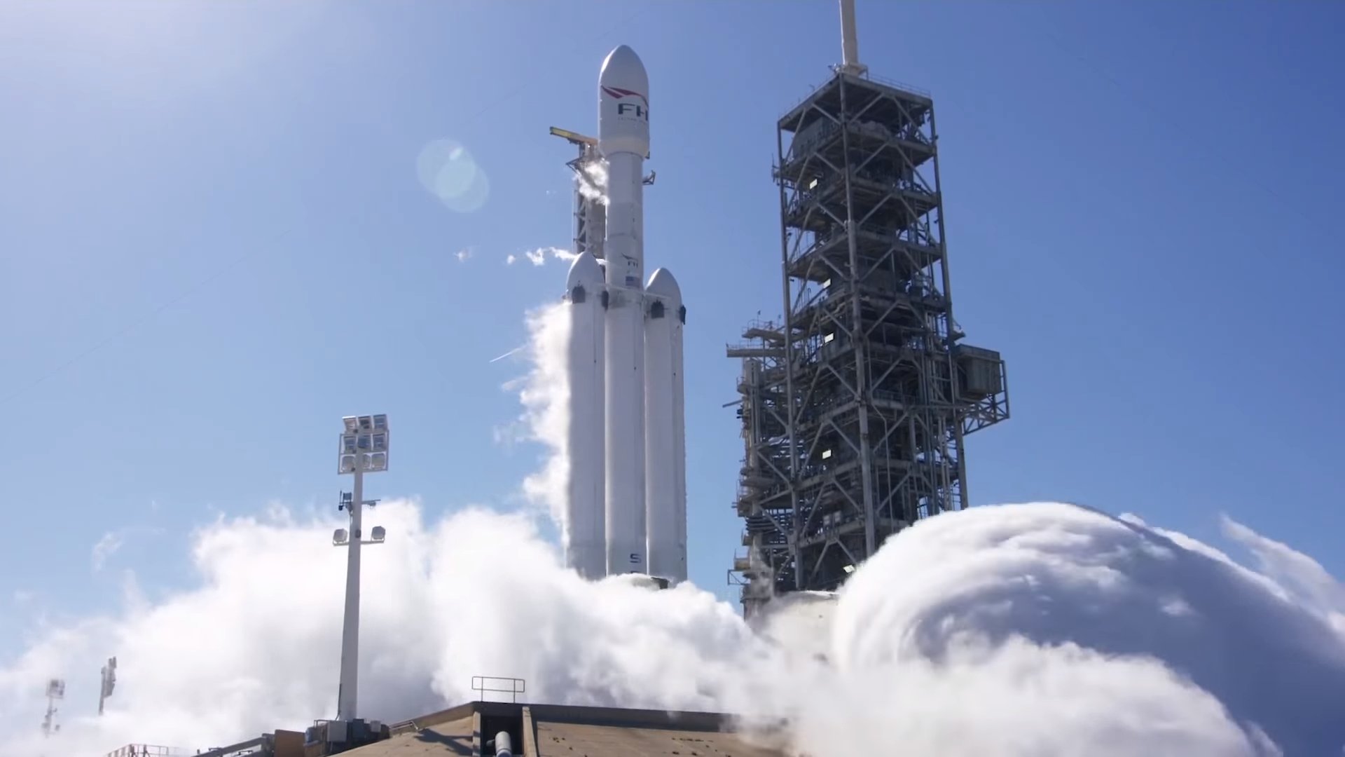 Falcon Heavy Test Fire , HD Wallpaper & Backgrounds