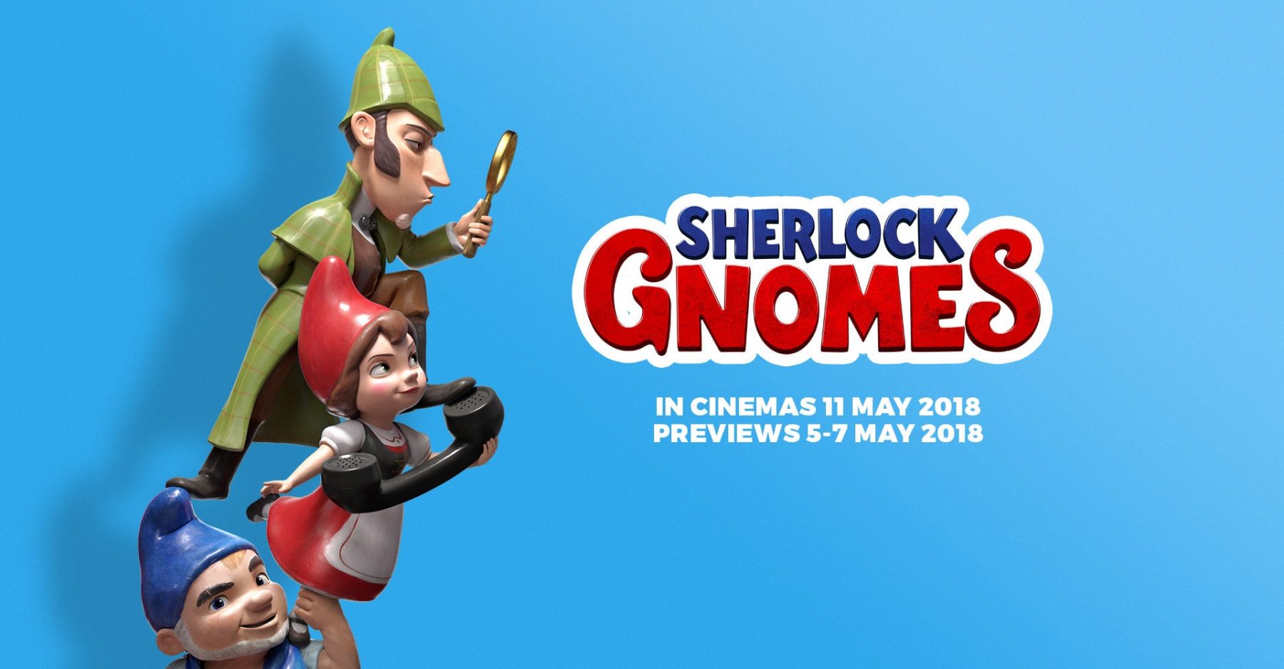 Sherlock Gnomes Poster 2018 , HD Wallpaper & Backgrounds