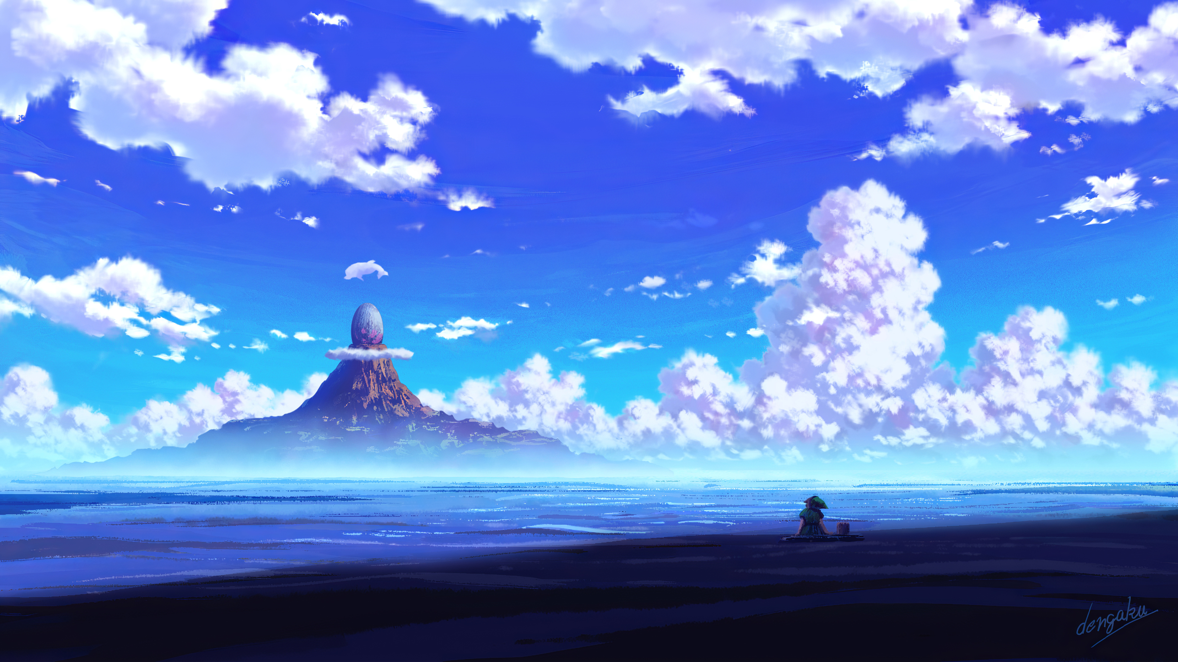 Anime Landscape Wallpaper 4k , HD Wallpaper & Backgrounds