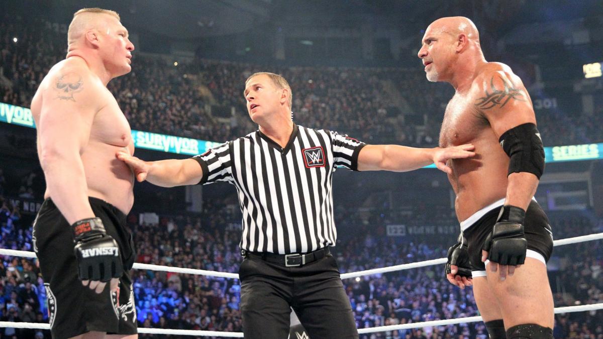 Goldberg Vs Brock Lesnar Survivor Series 2016 , HD Wallpaper & Backgrounds