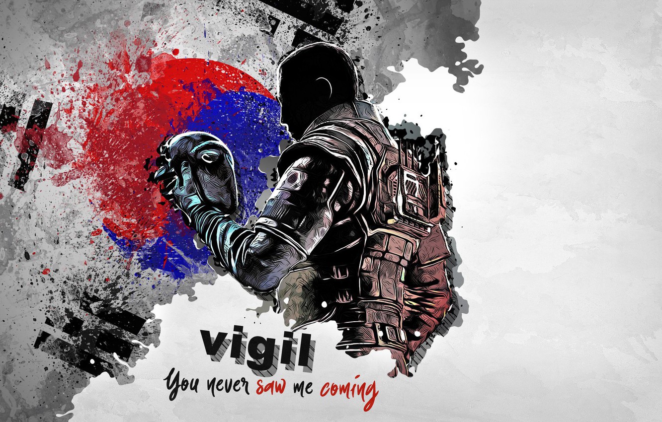 Photo Wallpaper Ubisoft, Tom Clancy S Rainbow Six Siege, - Rainbow Six Siege Vigil , HD Wallpaper & Backgrounds