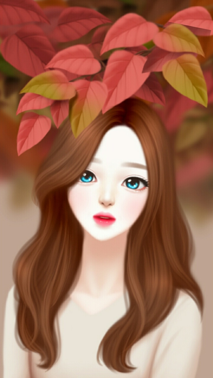 Art, Enakei, And Girl Image - Pretty Beautiful Cartoon Girl , HD Wallpaper & Backgrounds