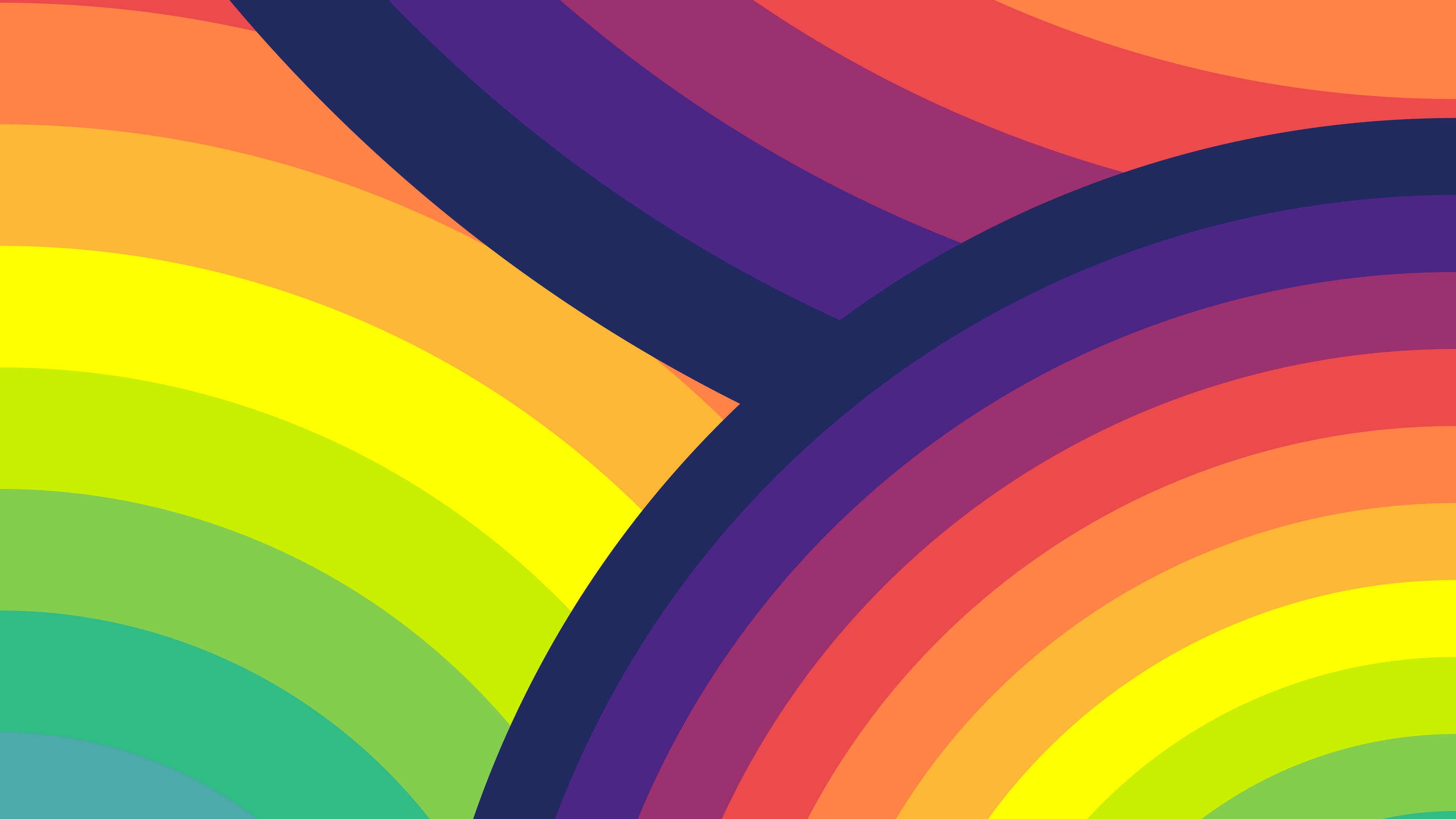 Rainbow Wallpaper Hd - Rainbow Background 4k , HD Wallpaper & Backgrounds