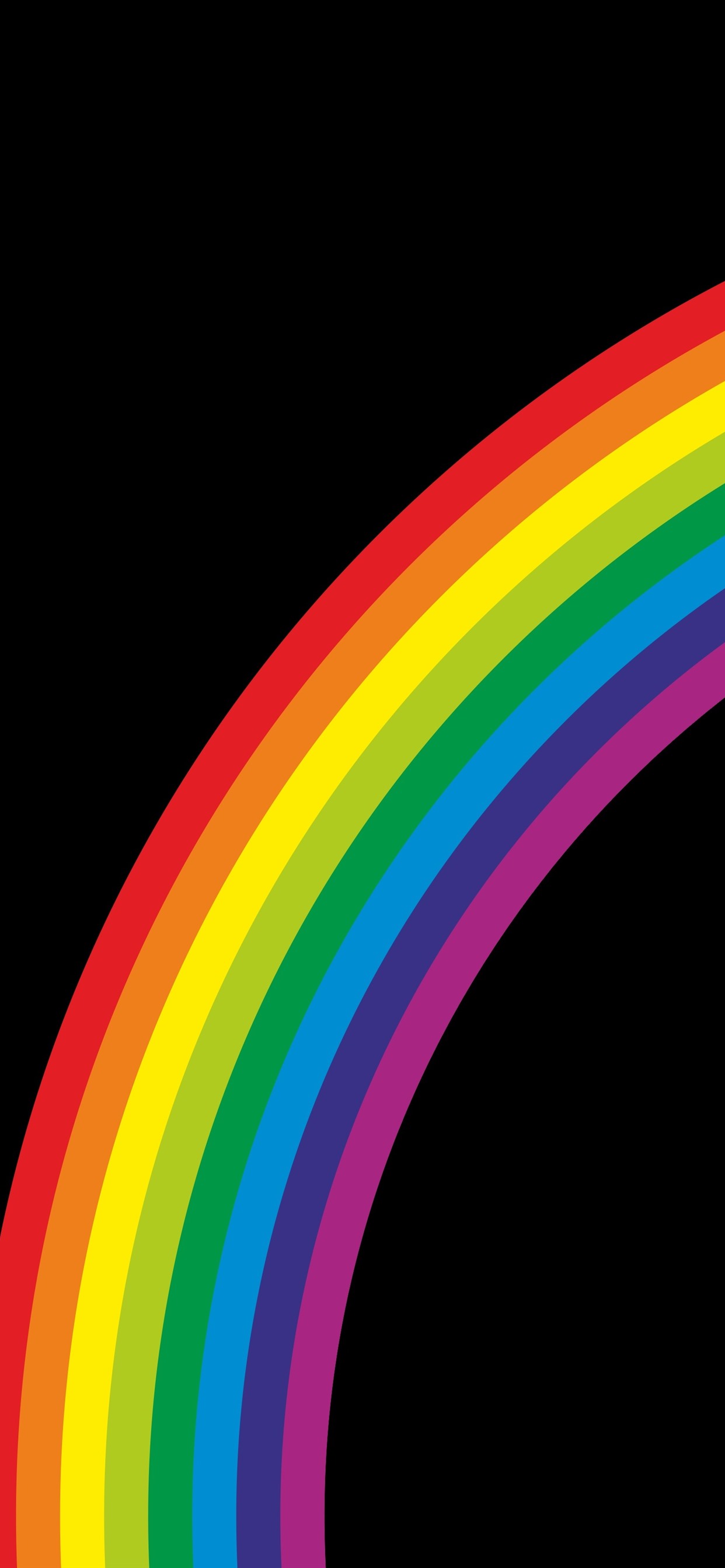 Iphone Wallpaper Rainbow, Black Background - Rainbow With Black Background , HD Wallpaper & Backgrounds