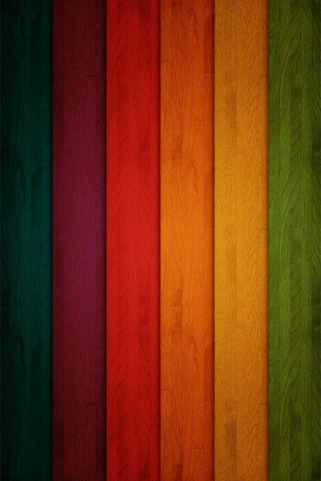 Rainbow Wood Iphone 4 Wallpaper Pocket Walls Hd Iphone - Wood Colour Wallpaper Hd , HD Wallpaper & Backgrounds