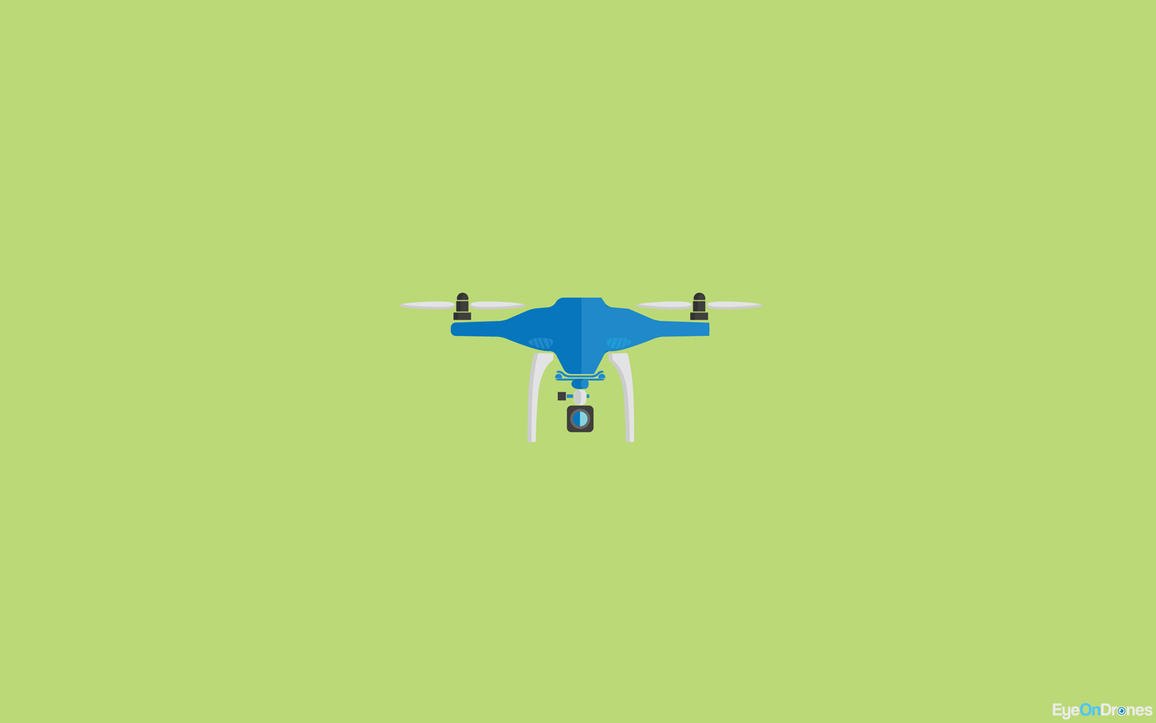 Drone Wallpaper Minimal Green - Airplane , HD Wallpaper & Backgrounds