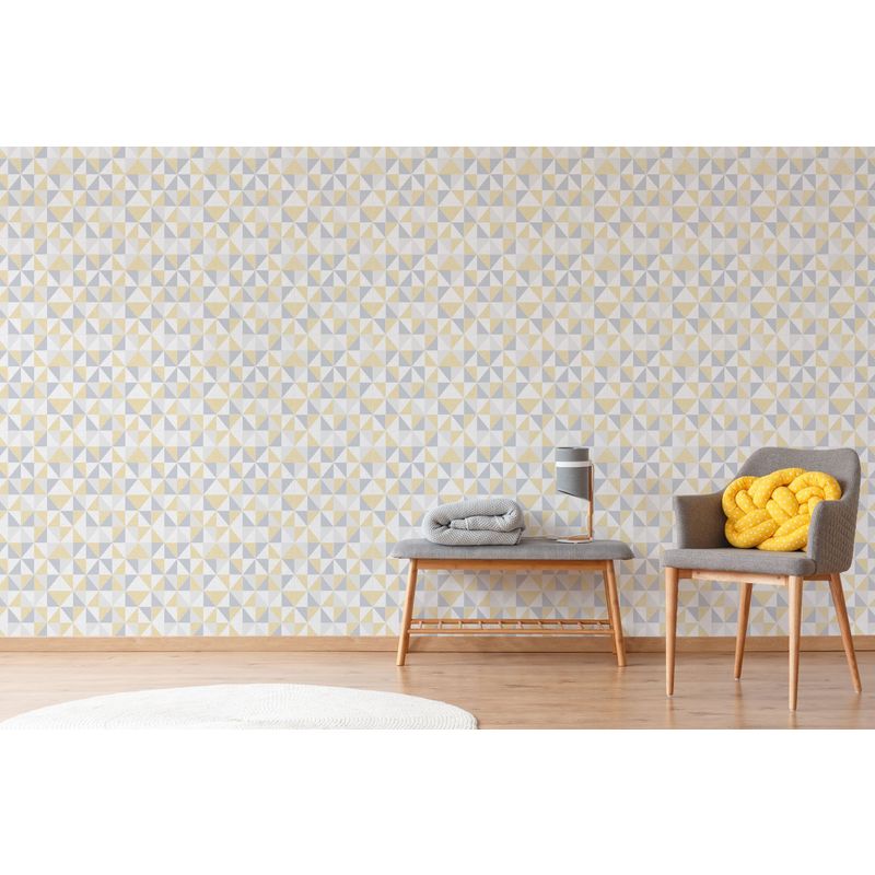 Grey Geometric Wallpaper , HD Wallpaper & Backgrounds