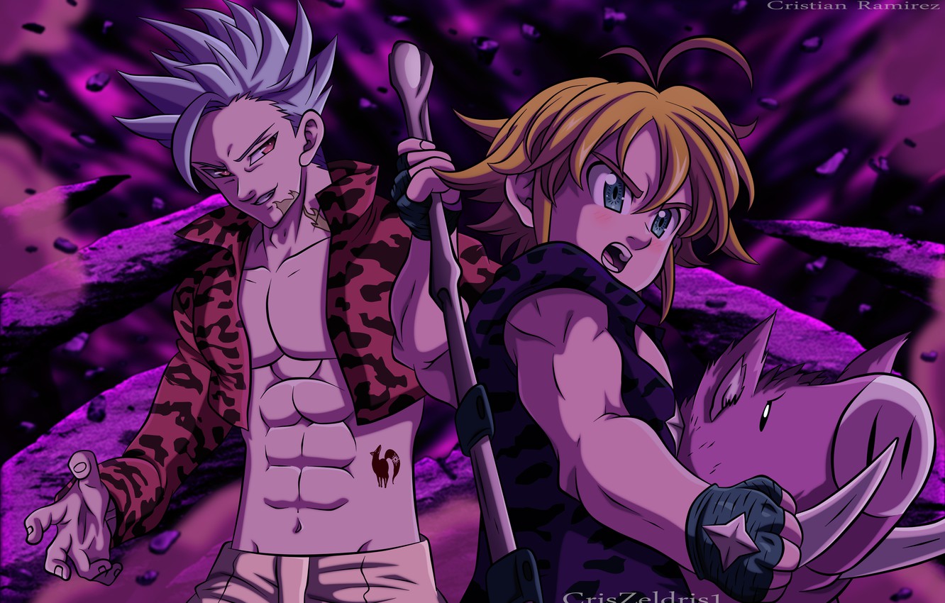 Photo Wallpaper Nanatsu No Taizai, The Seven Deadly - Nanatsu No Taizai Ban E Meliodas , HD Wallpaper & Backgrounds