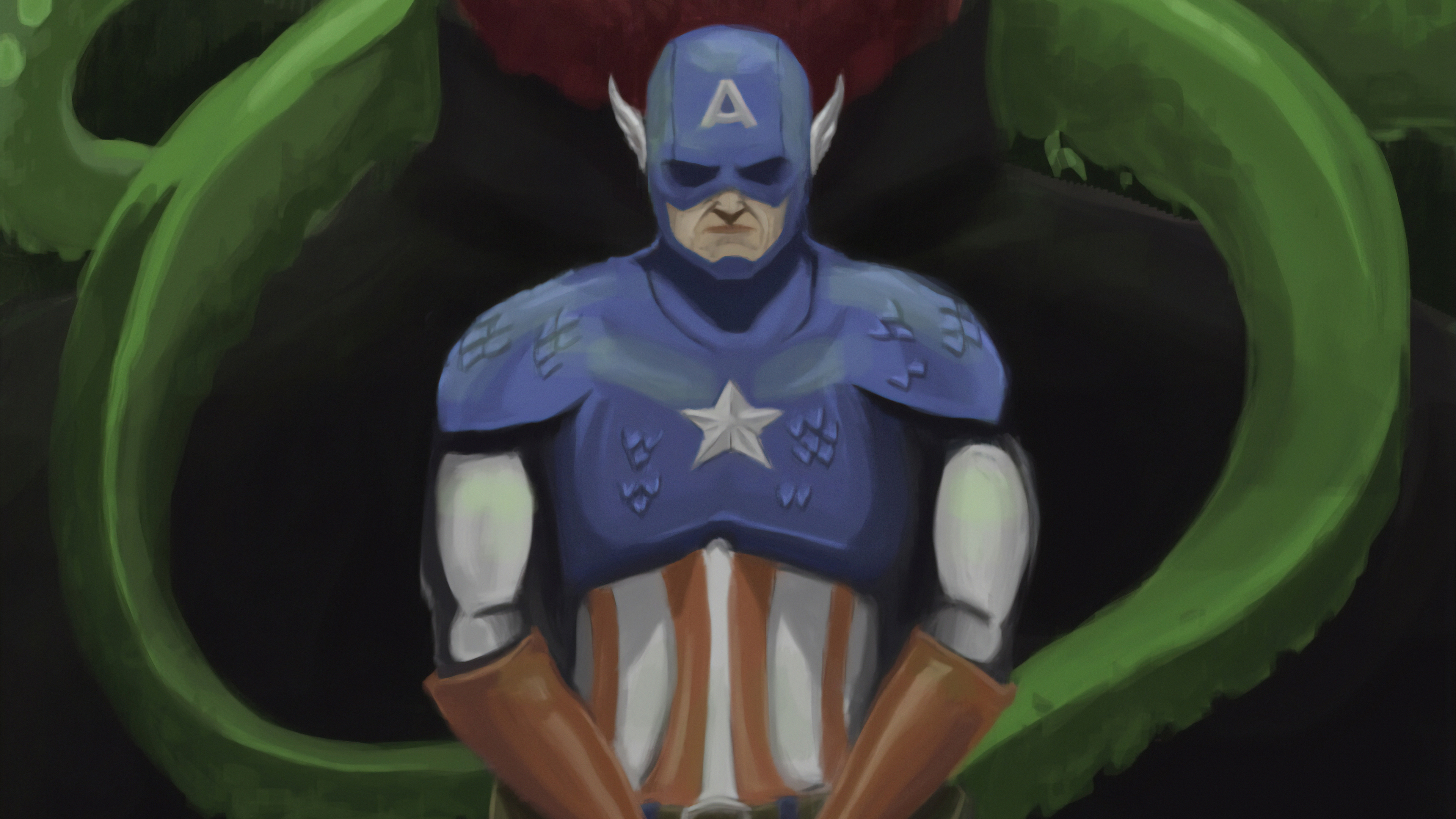 Captain America Hail Hydra - Wallpaper , HD Wallpaper & Backgrounds