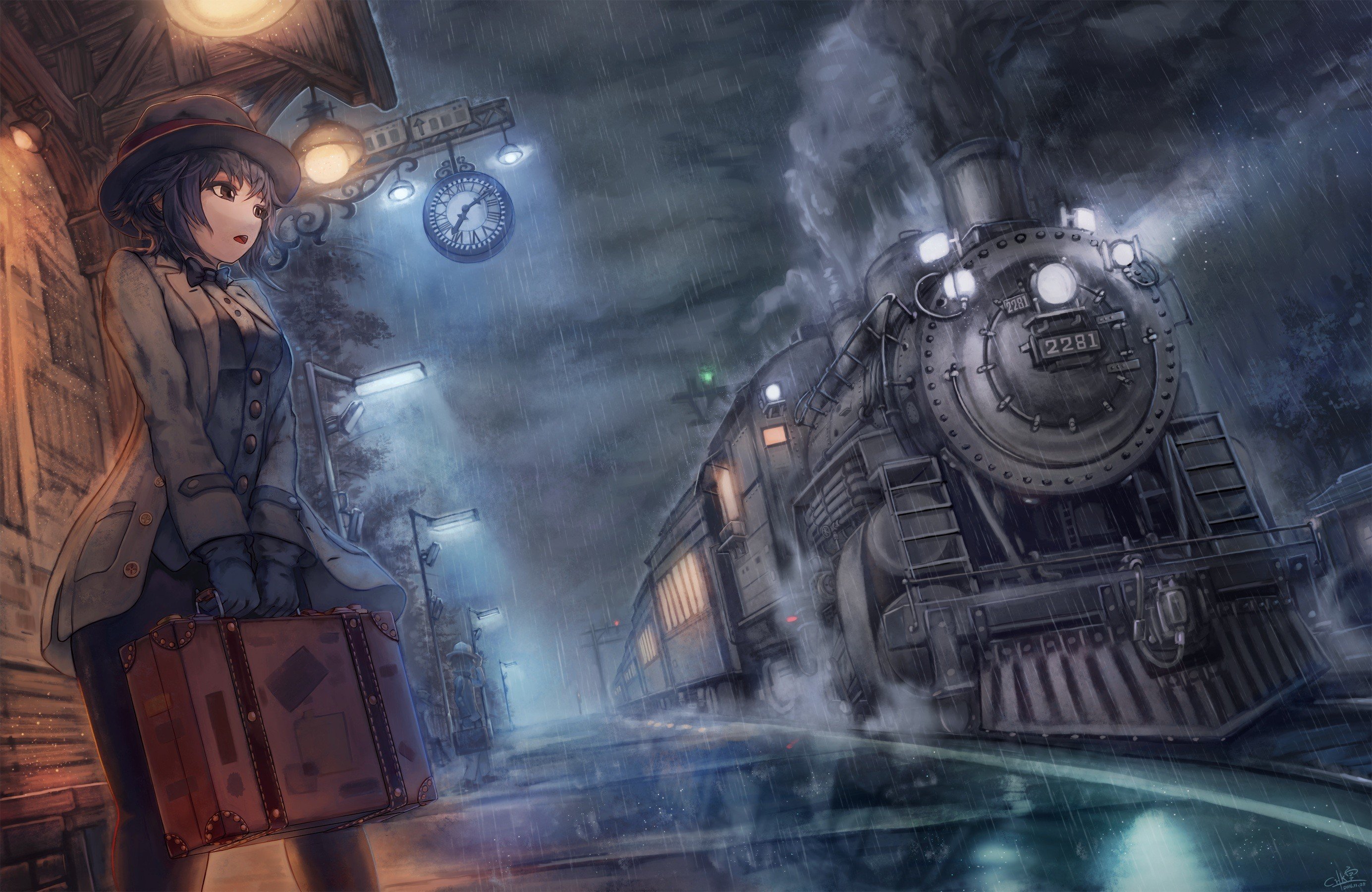 Train Girls Anime , HD Wallpaper & Backgrounds