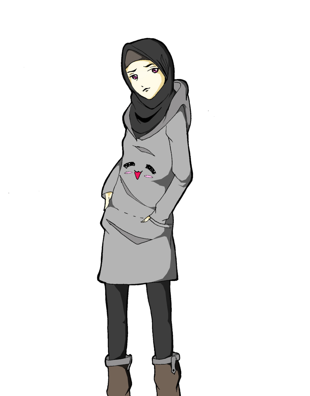 Tumbler Drawing Gambar Hijab Anime Girl Drawing Hd Wallpaper Backgrounds Download