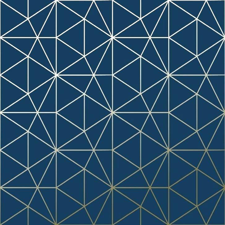 Dark Blue And Gold Wallpaper - Papier Peint Géométrique Bleu , HD Wallpaper & Backgrounds