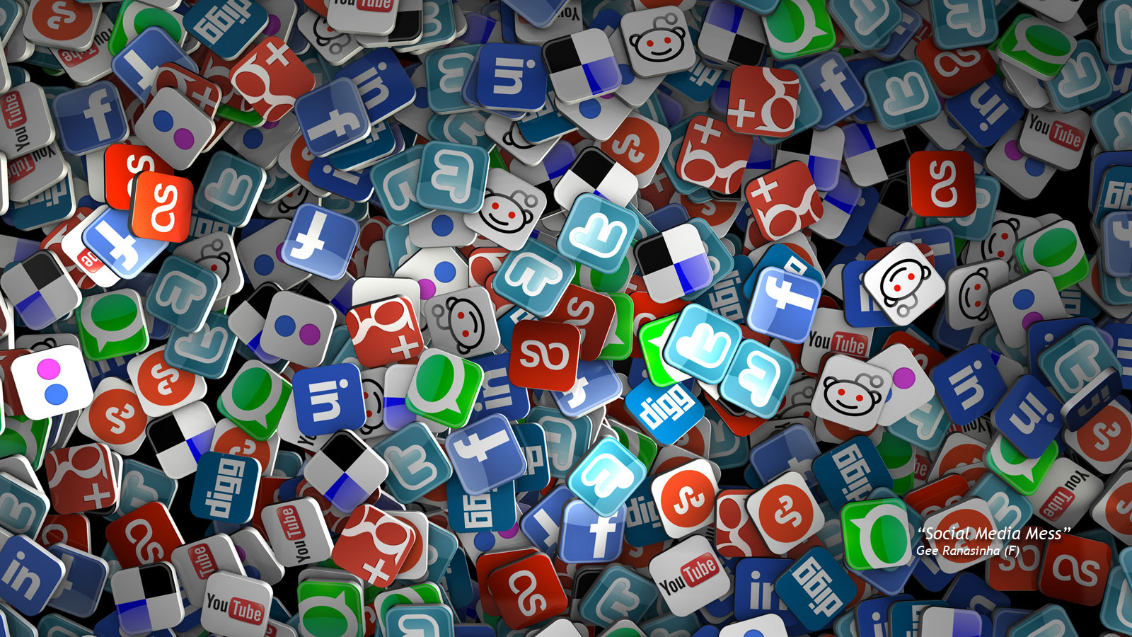 Social Media All User Hd For Wallpapers Desktop Wallpapers - Social Media Logo Collage , HD Wallpaper & Backgrounds