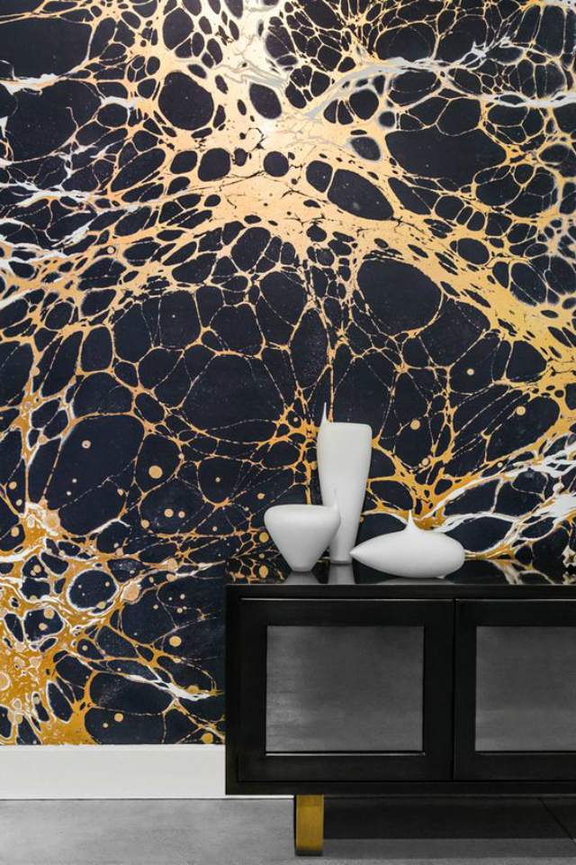 Download The Latest Wallpaper Trends For Summer 2016 - Jackson Pollock Interior Design , HD Wallpaper & Backgrounds
