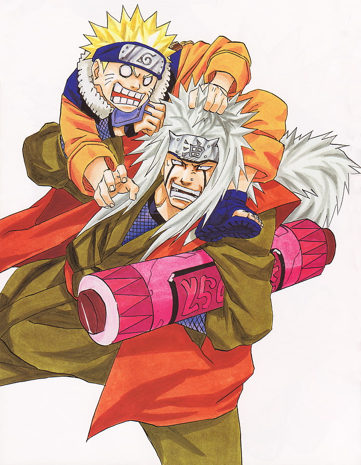 Naruto Shippuuden, Masashi Kishimoto, Uzumaki Naruto, - Jiraiya And Naruto Png , HD Wallpaper & Backgrounds