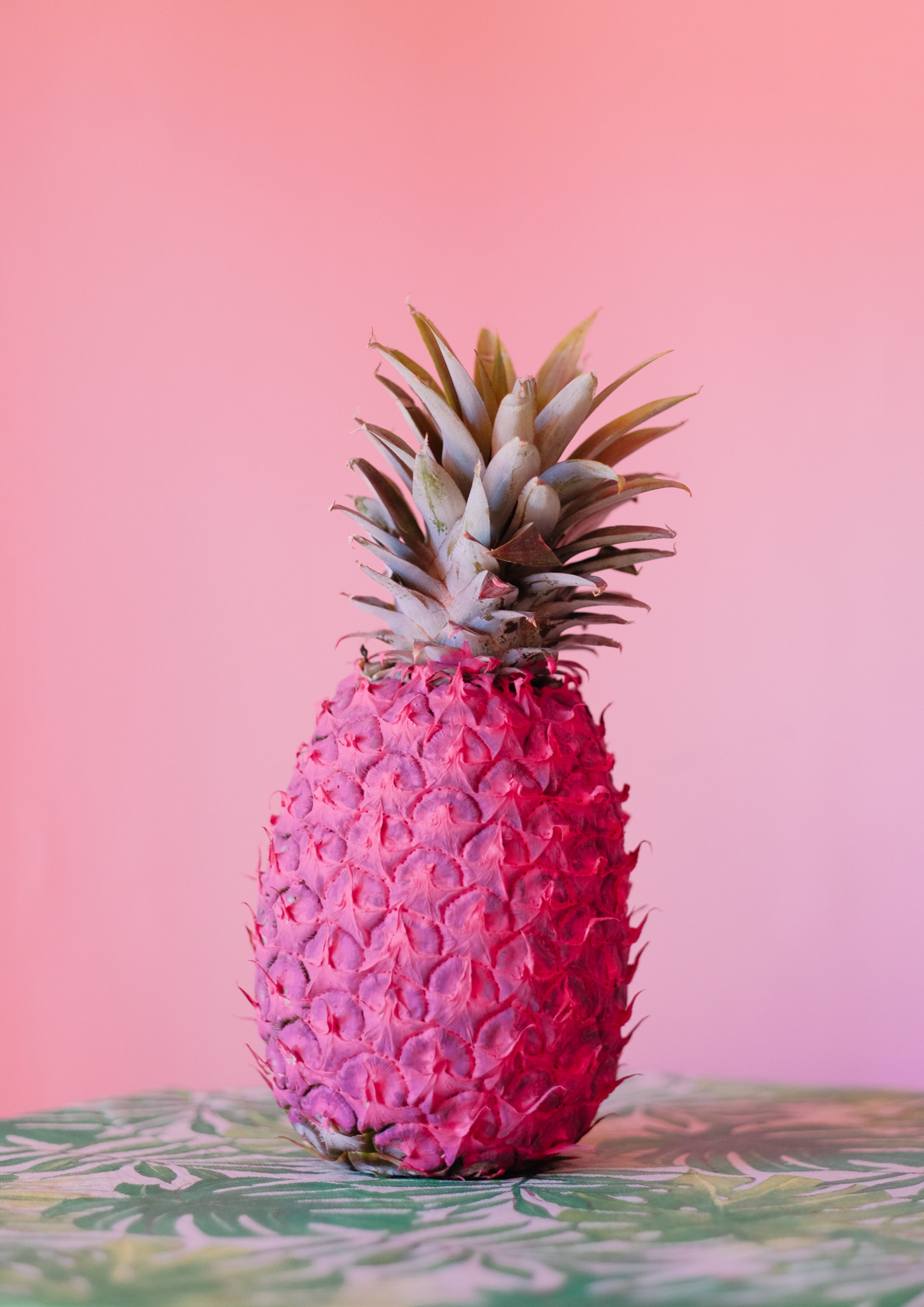 Pink Pineapple Tropical Wallpaper - Pink Pineapple , HD Wallpaper & Backgrounds