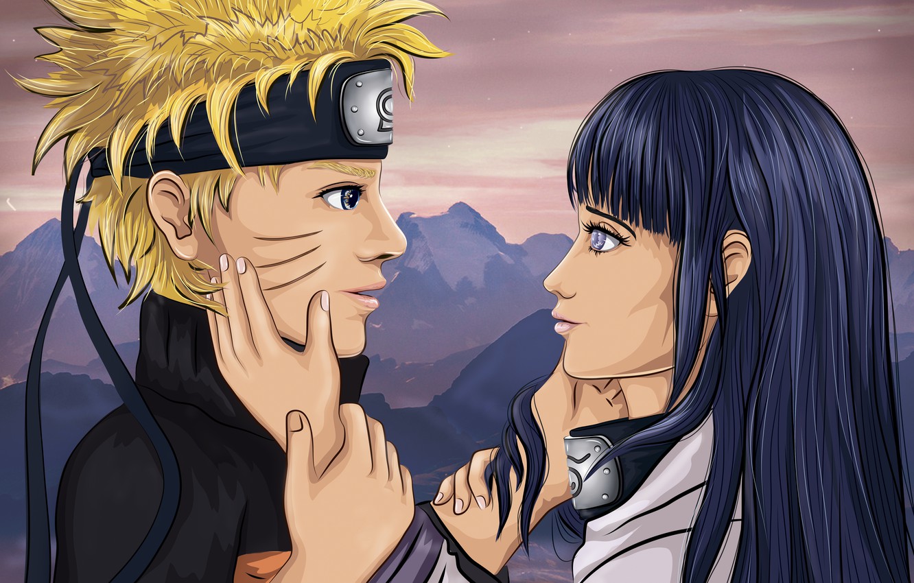 Photo Wallpaper Love, Love, Tenderness, Naruto, Naruto, - Naruto Coupke , HD Wallpaper & Backgrounds