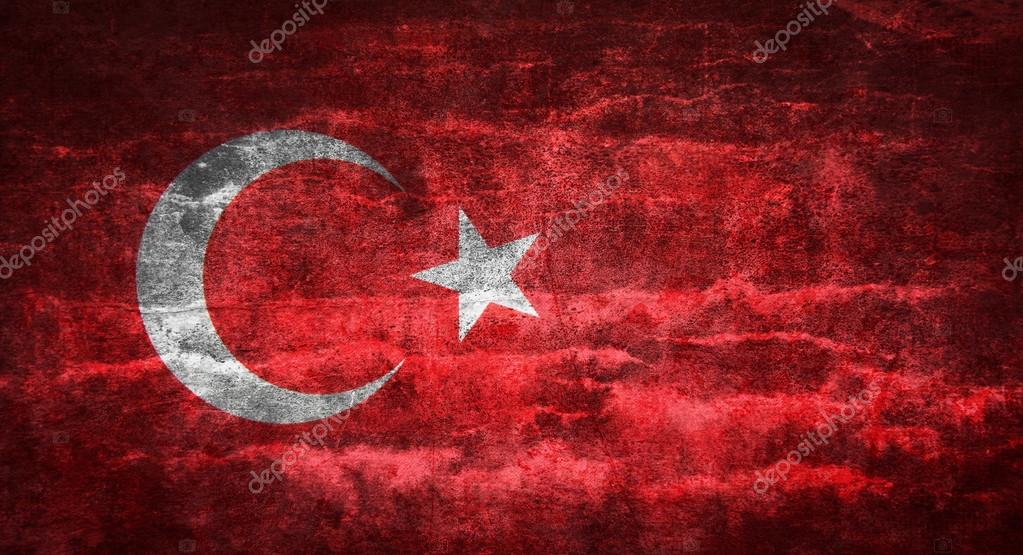A Turkish Flag With A Grunge Texture - Flag , HD Wallpaper & Backgrounds