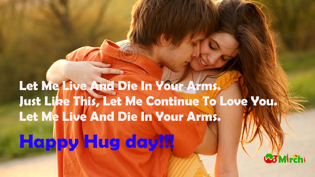 Happy Hug Day Hd Wallpaper - Romantic Happy Hug Day , HD Wallpaper & Backgrounds