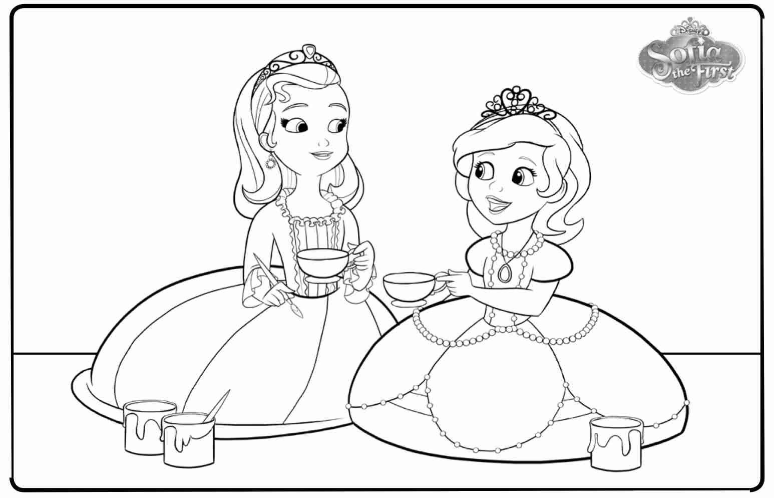 Sofia First Coloring Pages Cartoon Wallpapers Best - Sophia The First Coloring Pages , HD Wallpaper & Backgrounds