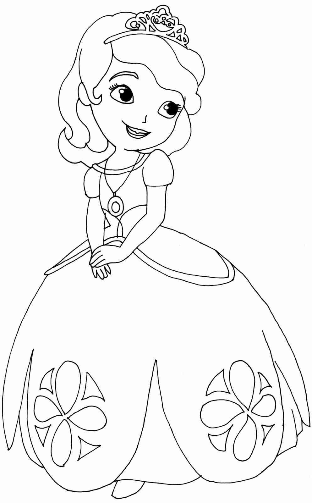 Sofia First Coloring Pages Cartoon Wallpapers Best - Sofia The First Colouring Pages , HD Wallpaper & Backgrounds