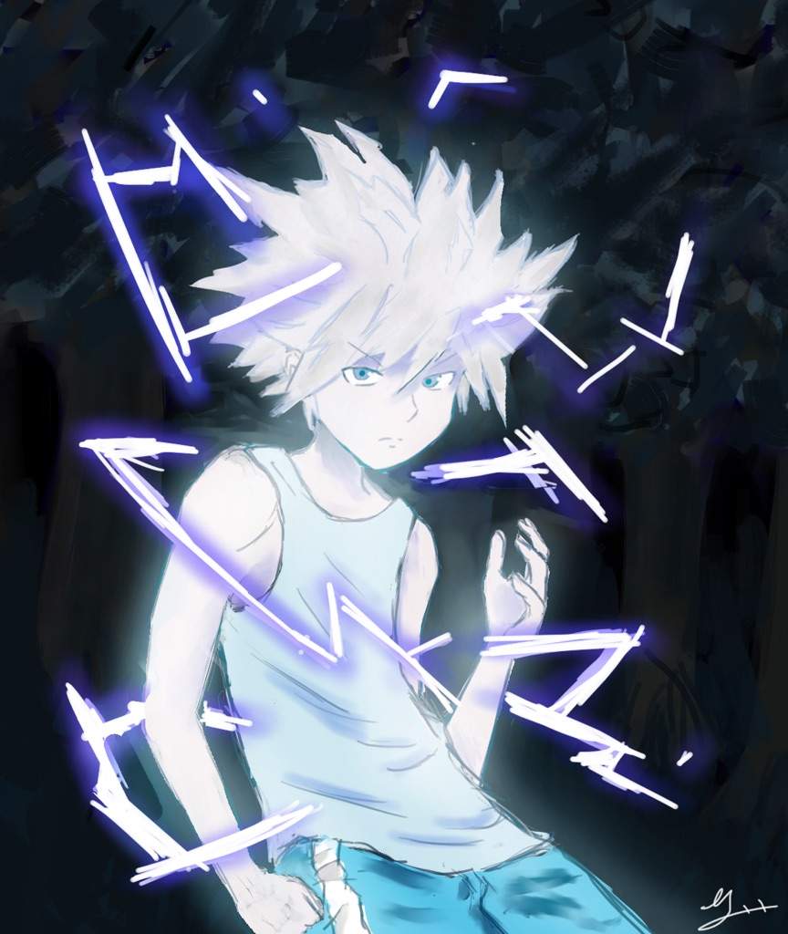 Killua Godspeed Wallpaper - Killua Godspeed Fanart , HD Wallpaper & Backgrounds