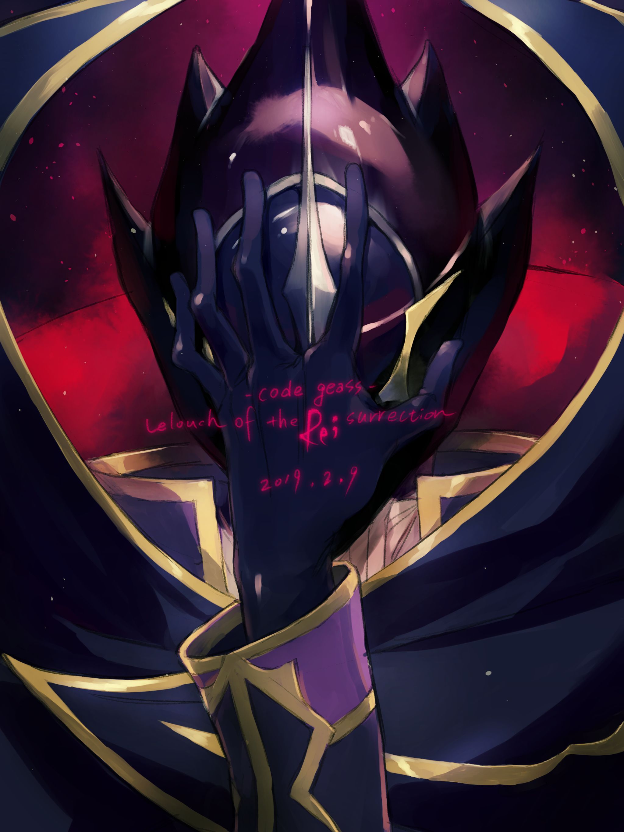 Code Geass Zero Art , HD Wallpaper & Backgrounds