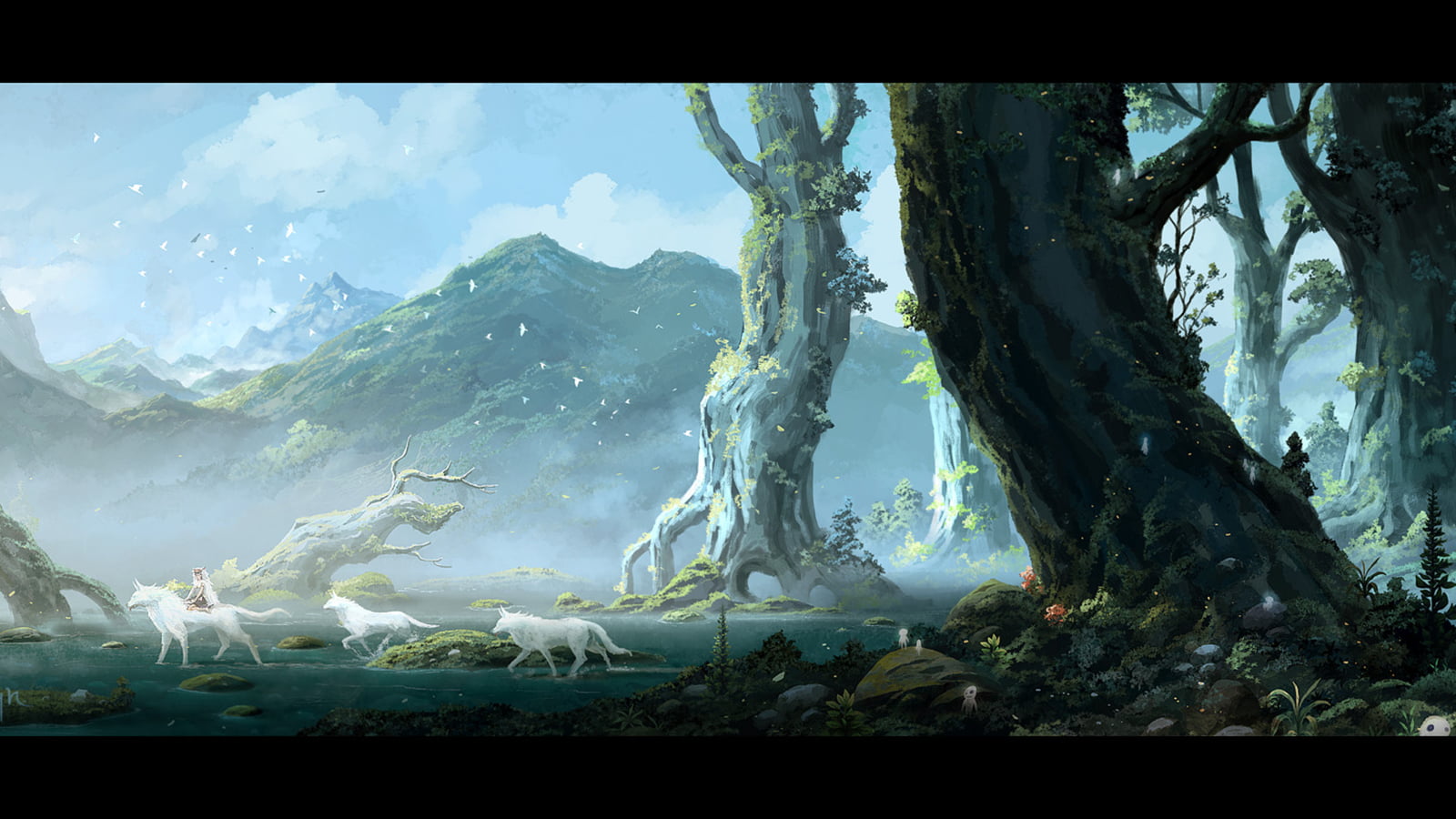 Mononoke Hime Background , HD Wallpaper & Backgrounds