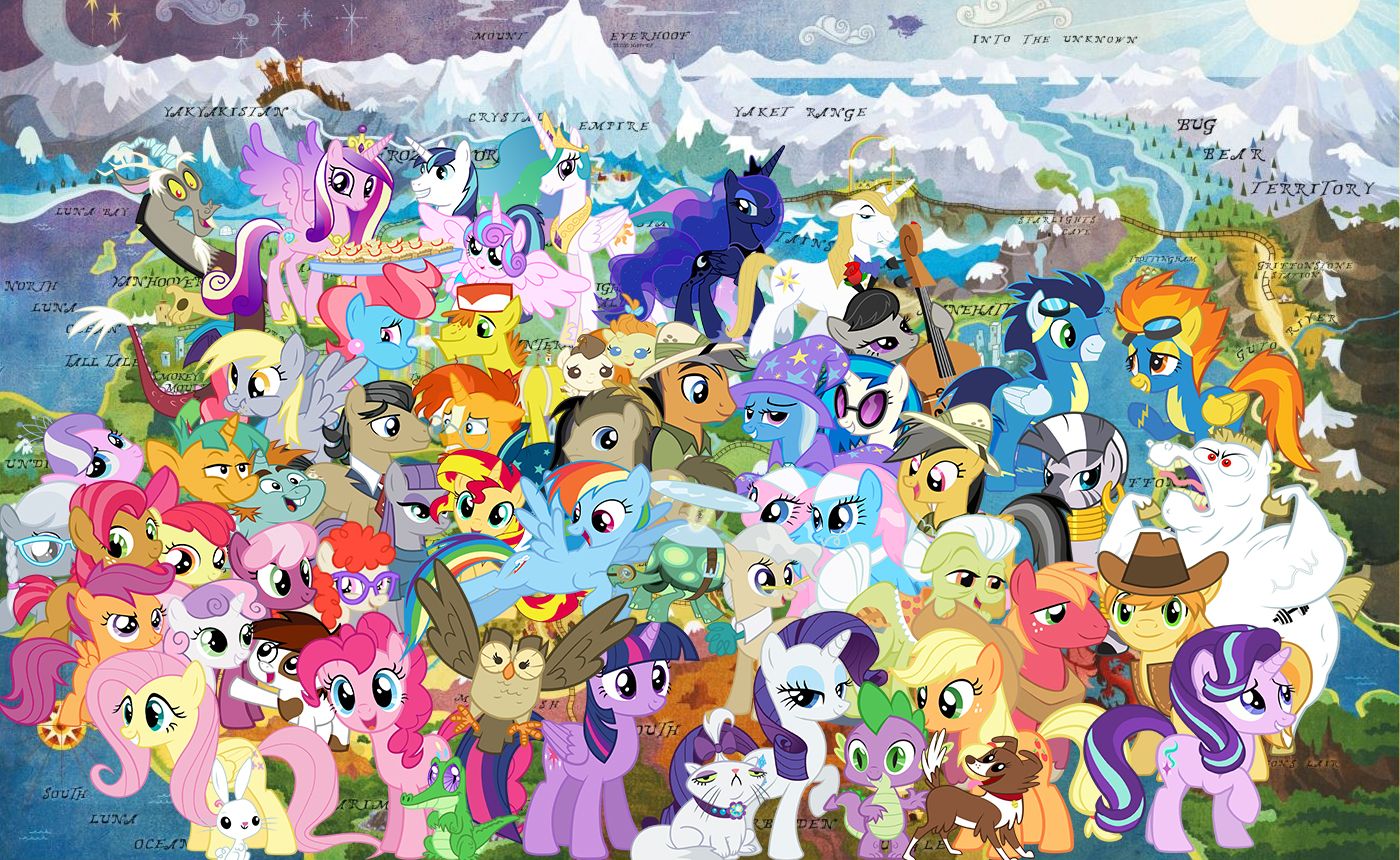 Map Of Equestria , HD Wallpaper & Backgrounds