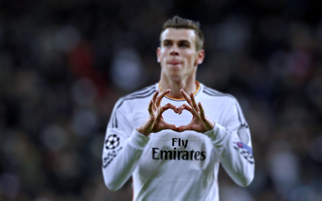 Gareth Bale Champions League Real Madrid Fly Emirates - Gareth Bale Love Celebration , HD Wallpaper & Backgrounds