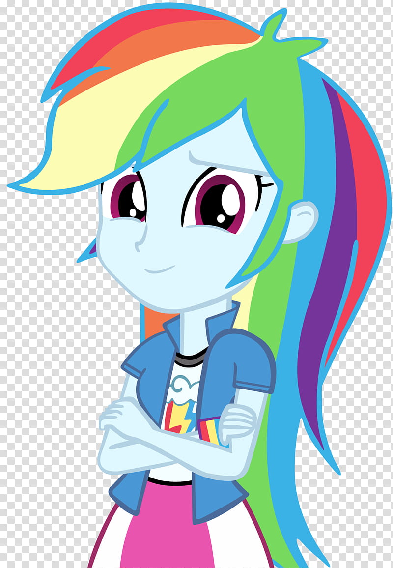 Human Rainbow Dash, My Little Pony Transparent Background - Rainbow Dash Mlp Human , HD Wallpaper & Backgrounds