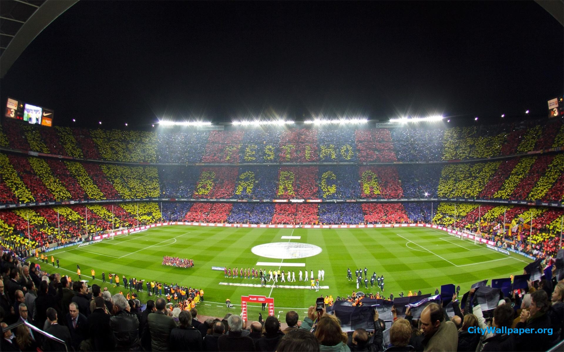 Camp Nou Barcelona Hd Wallpaper , HD Wallpaper & Backgrounds