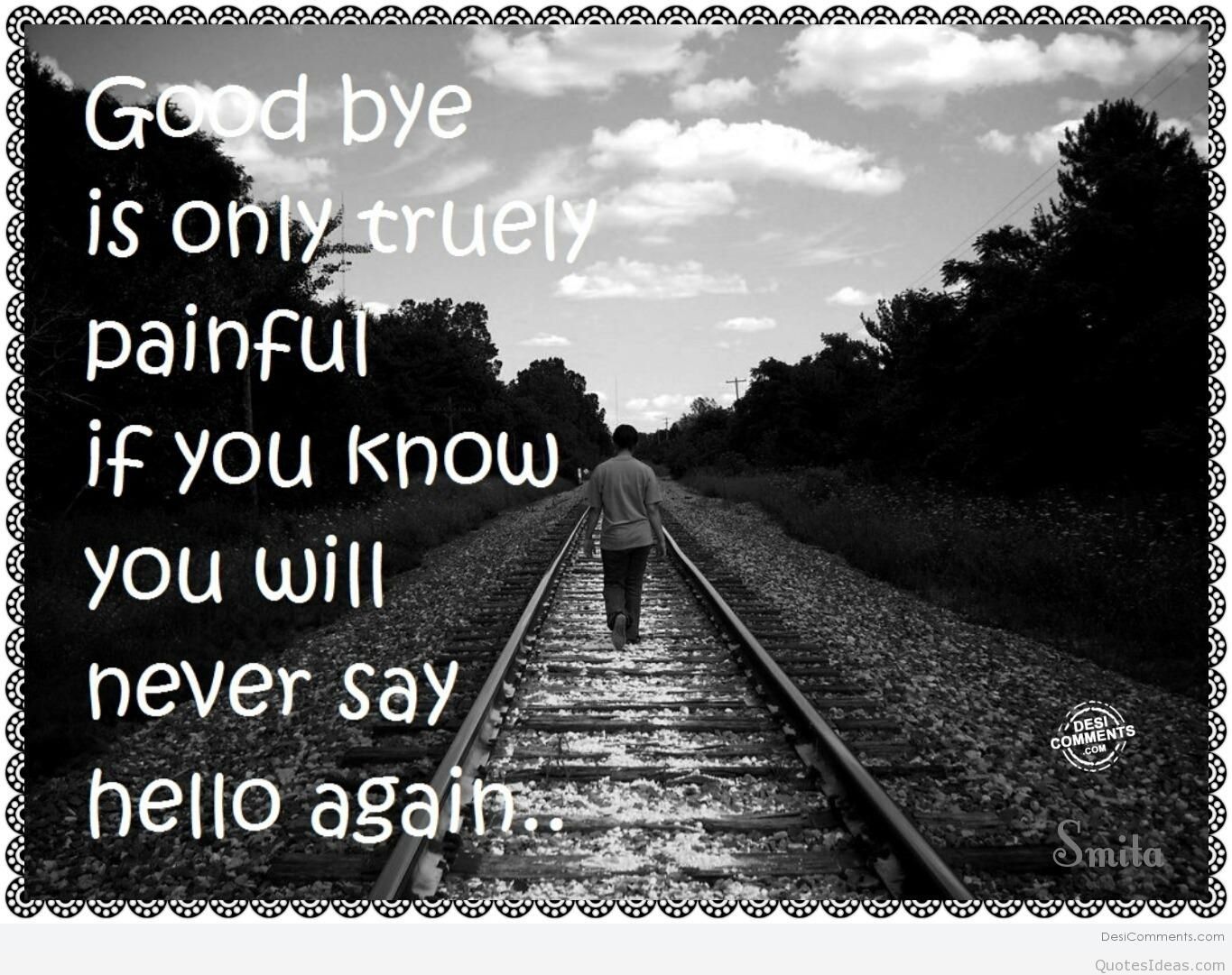 Goodbye Llve Sad Quote With Image - Deeply Sad , HD Wallpaper & Backgrounds