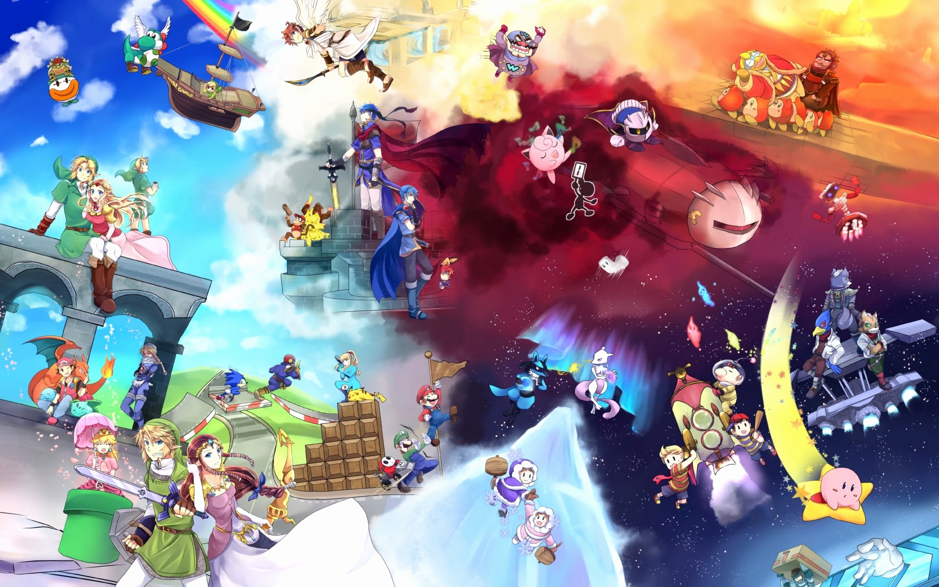 Super Smash Bros Ultimate Wallpaper Hd , HD Wallpaper & Backgrounds