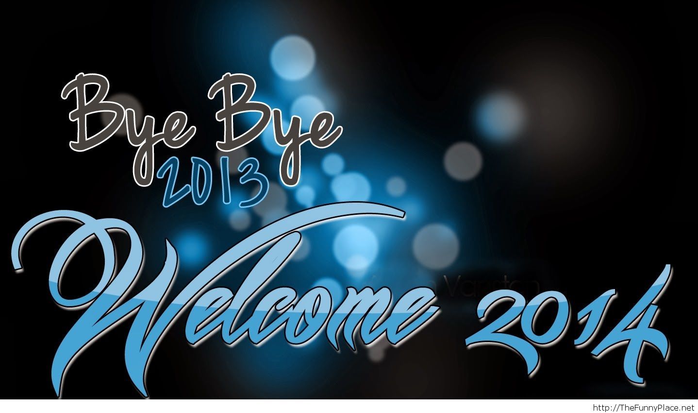 Good Bye 2013 Welcome 2014 Wallpaper - Calligraphy , HD Wallpaper & Backgrounds