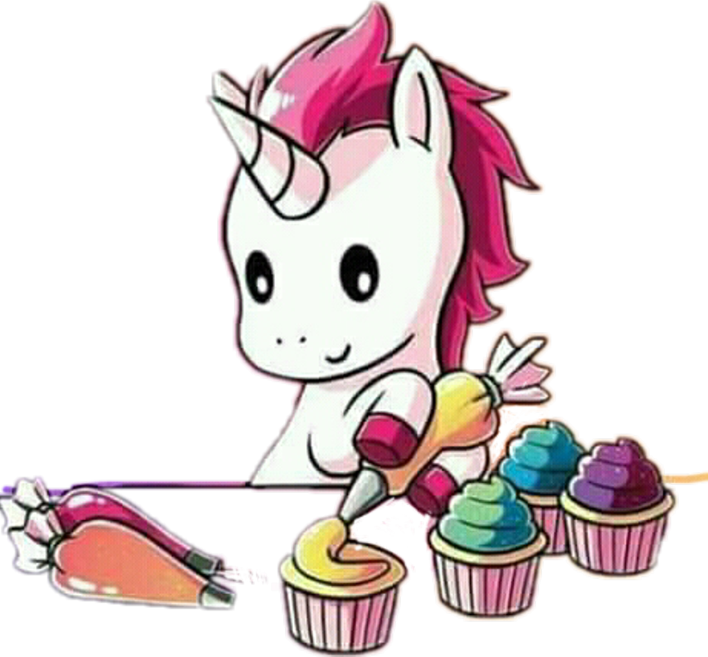#unicornio #pasteleria #delicioso #tierno #cocinero - Cute Unicorn Making Cupcakes , HD Wallpaper & Backgrounds