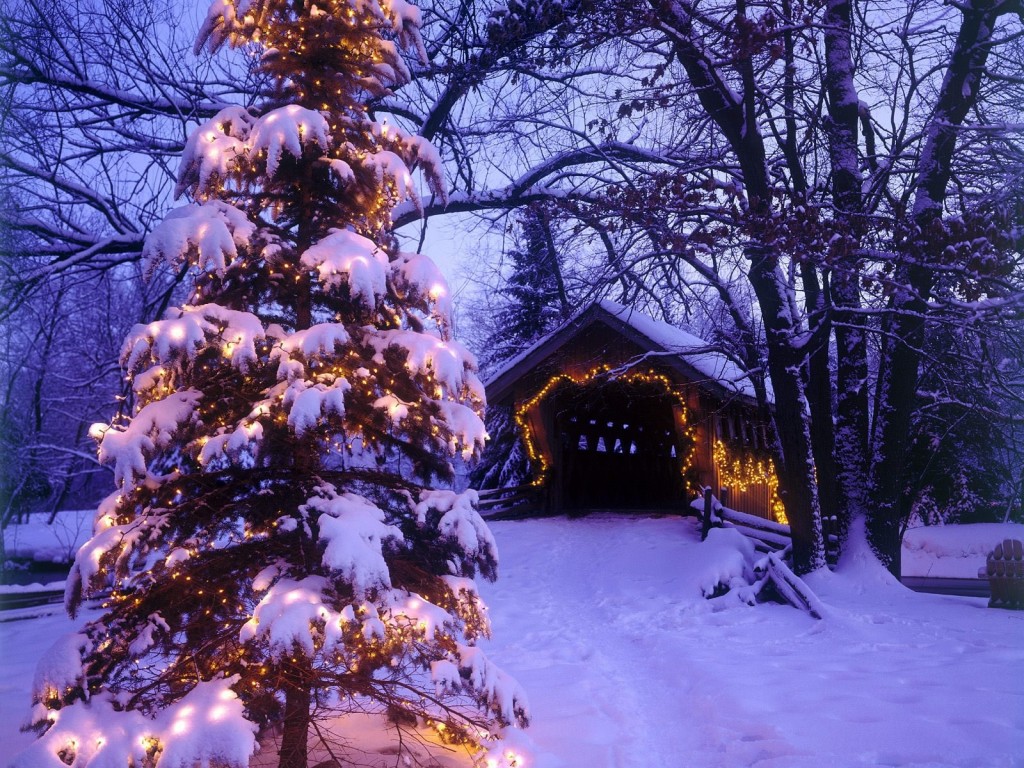 Paisajes De Navidad Wallpapers - Christmas Outdoor Scenes , HD Wallpaper & Backgrounds