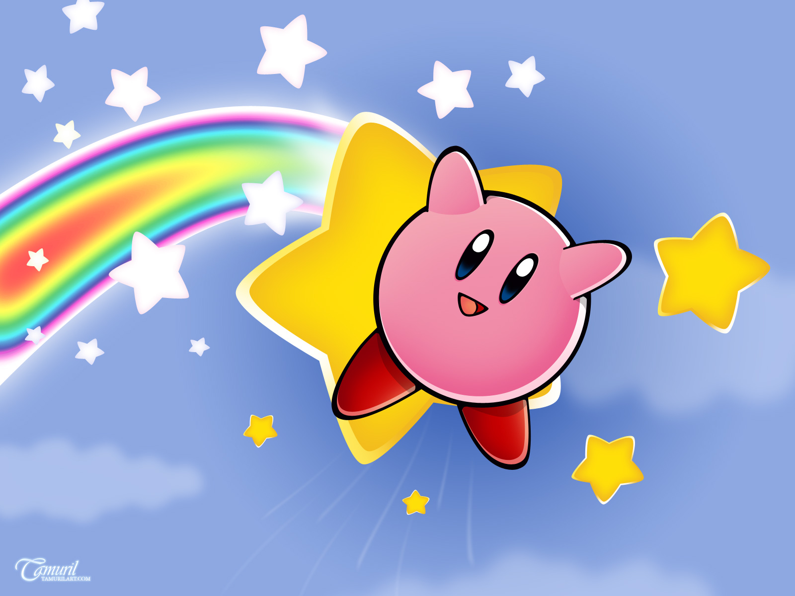 Another Kirby Wallpaper - Kirby With Background , HD Wallpaper & Backgrounds