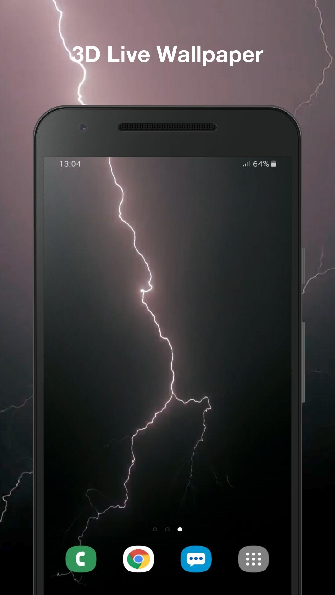 Real Lightning Storm Live Wallpaper For Android Apk - Real Lightning , HD Wallpaper & Backgrounds